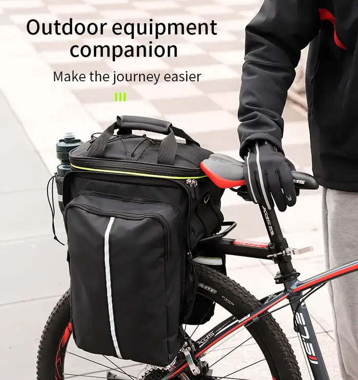 WEST BIKING – sac de coffre de vélo étanche 3 en 1, sac de vélo de route vtt, porte-bagages de voyag
