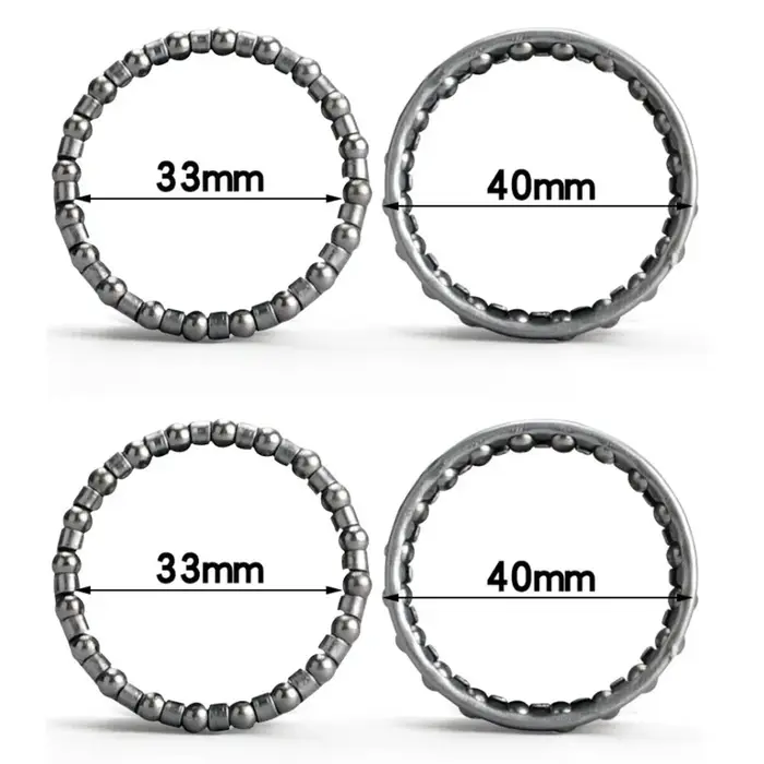 Boules de casque de vélo 40mm, 4 pièces, roulement à billes en cage, ensemble de roulements de cycli