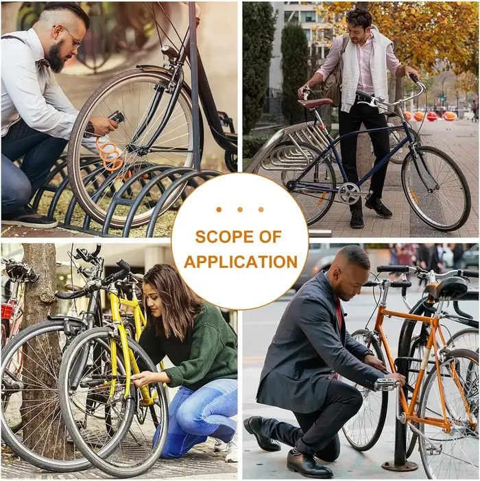 Antivol de frein à disque pour scooter avec câble de rappel spiralé, antivol de sécurité pour moto, scooter, vélo électrique, skateboard