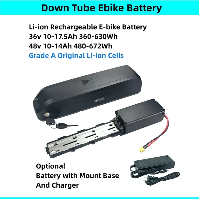 Batterie de vélo électrique de montagne Finbike M10 36v 10.4Ah 10Ah 13Ah 15Ah 16Ah 17.5Ah 48v