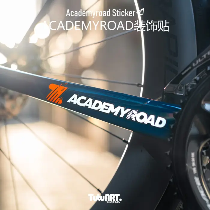Autocollants de vélo Zwift Academyroad pour cadre de vélo, tube supérieur, autocollants de cyclisme DIY imperméables, autocollants pour cadres de vélos de route et VTT