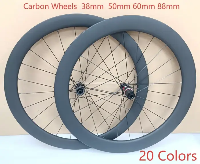 700C paire de roues en carbone léger 50mm 60mm 38mm