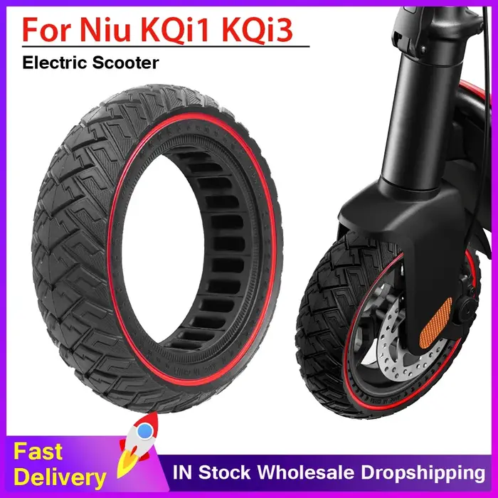 Trottinette électrique tout-terrain avec motif d'aile rouge pour Niu KQi1