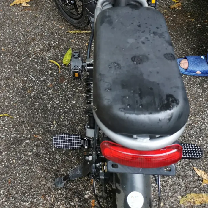 Pédale arrière coordonnante pour vélo électrique, conception pliable, matériau en alliage d'aluminiu