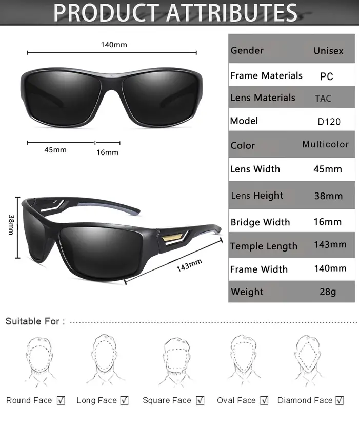 LOISRUBY lunettes de soleil polarisées cyclisme Camouflage conduite Sports de plein air pêche lunett