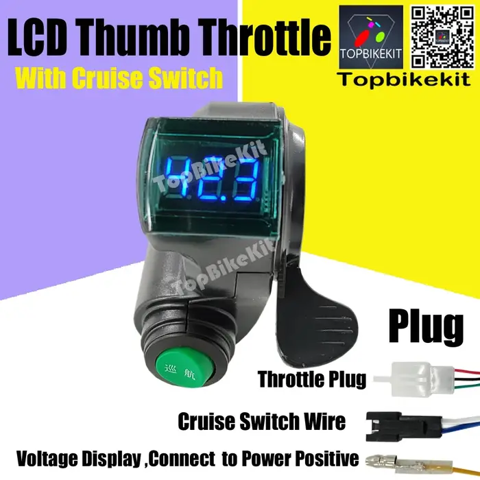 Accélérateur de pouce pour vélo électrique 12V-84V