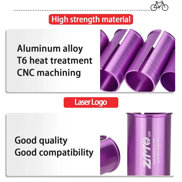 ZTTO – adaptateur de taille de tige de selle de vélo
