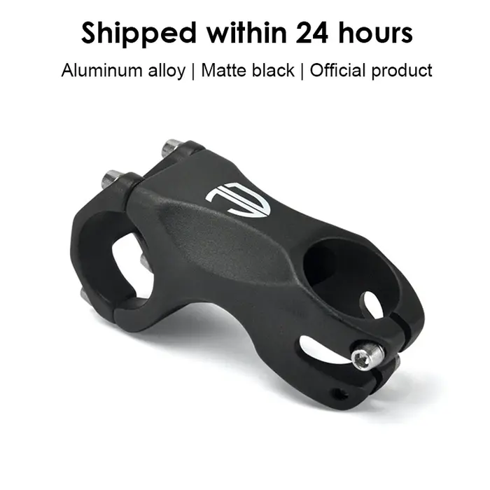 2022 nouveau noir mat vélo tige Aero aluminium puissance -18 degrés 60mm