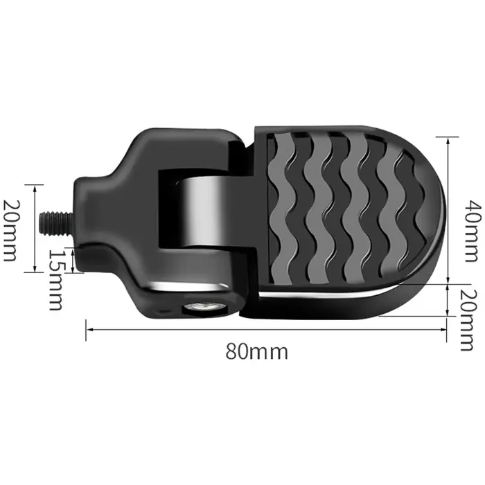 Pédale arrière pliante pour vélo électrique