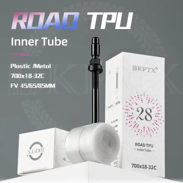 BKPTX 1 pièces 28g vélo ultraléger TPU chambre à air 700X18 25 28 32