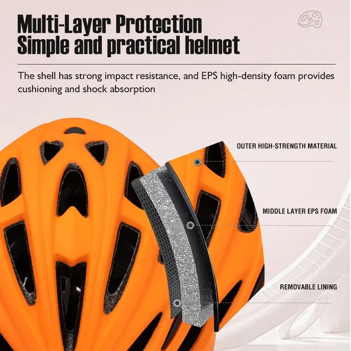 Casque de cyclisme intégré léger pour vtt et vélo de route-20 système de refroidissement par ventilation