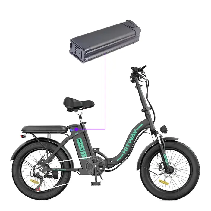 HITorganites-Batterie Lithium Akku pour Vélo Électrique Pliant