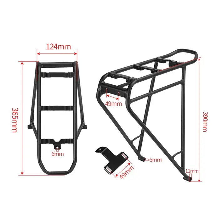 Support de support arrière pour vélo électrique