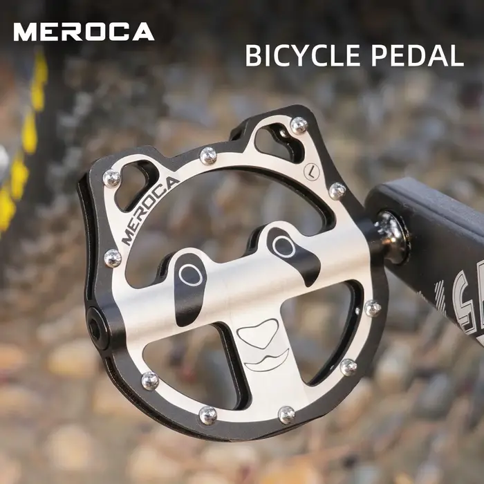 Nouvelle pédale de vélo dessin animé Panda forme 3 roulements en aluminium pliant