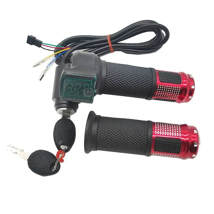 Accélérateur de vélo électrique 12V/24V/36V/48V/60V/72V/84V/96V, avec batterie, interrupteur d'affic