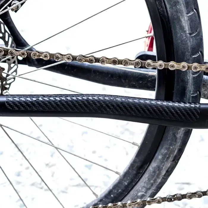 Protecteur de chaîne de vélo noir, cadre de cyclisme, protection postée, soins de chaîne, couverture de protection, accessoires de vélo
