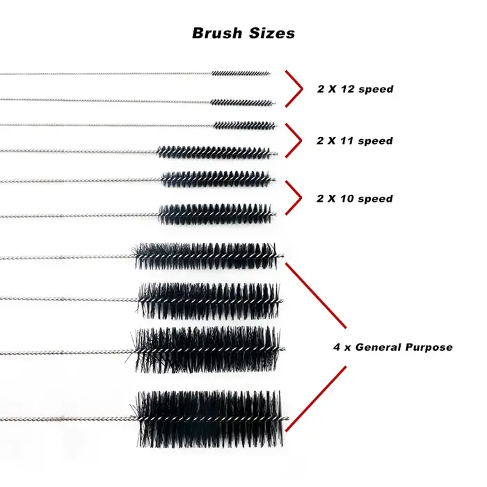 Brosses de nettoyage de chaîne de vélo