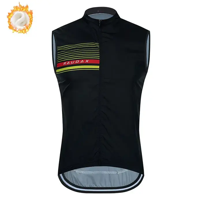 Gilet de cyclisme en polaire thermique d'hiver 2025