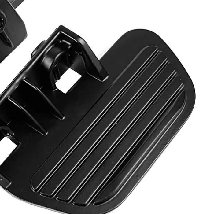Pédales arrière coordonnantes en alliage d'aluminium noir pour vélo électrique et scooter avec repose-pieds passager antidérapant pour confort de conduite