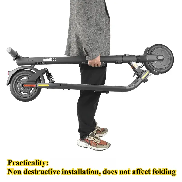 Convient aux scooters Ninebot ES2/ES4/ES5ES avec installation non destructive de ressorts de suspension arrière et amortisseurs