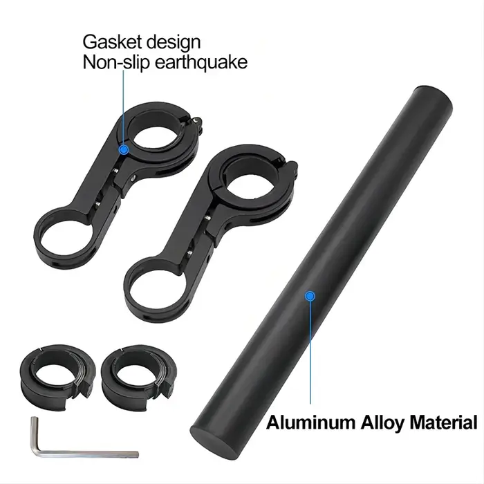 Support d'extension de guidon de vélo, cadre d'extension, Tube en carbone, Double cadre, Clip d'équitation, 20cm