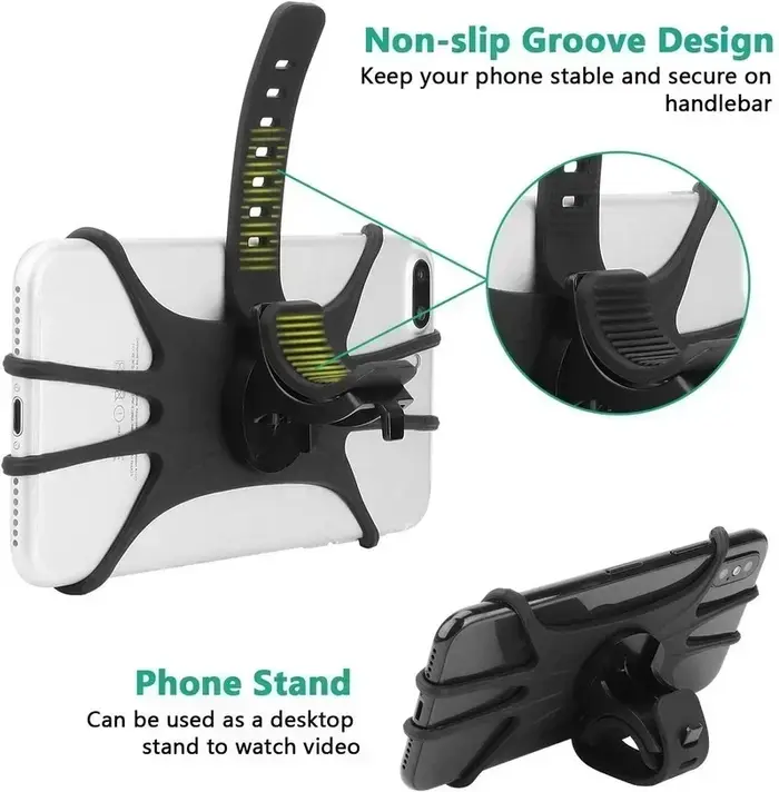 Accessoires universels pour Scooter, Support élastique antichoc en Silicone, Support pour téléphone 