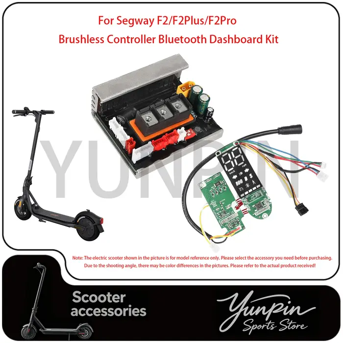 Pièces de rechange pour trottinette électrique Ninebot Segway F2 F2Plus F2Pro, contrôleur sans balais 36V, kit de tableau de bord Bluetooth
