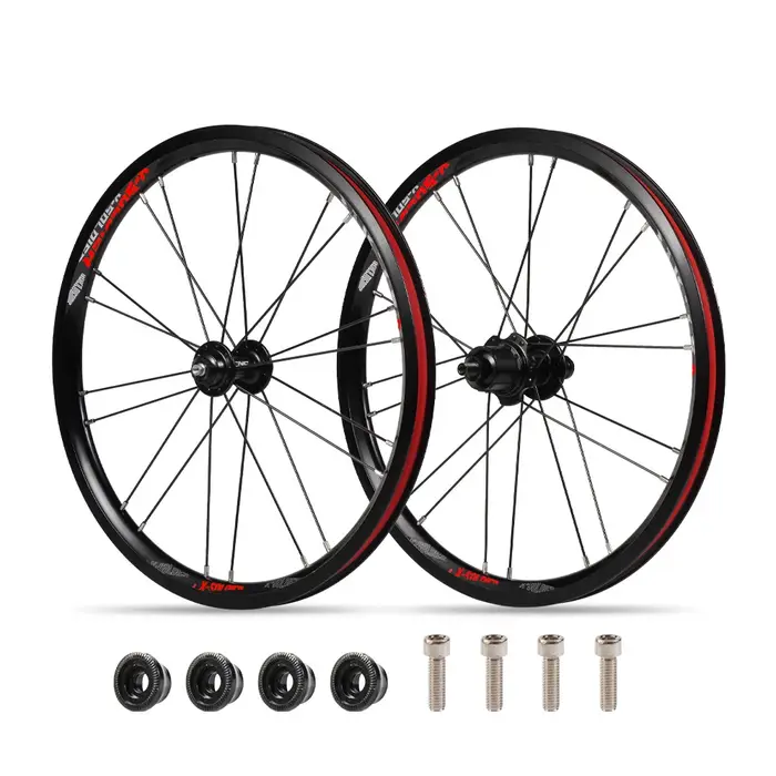 Paire de roues de vélo CNC pour roues de frein Brompton Bike V