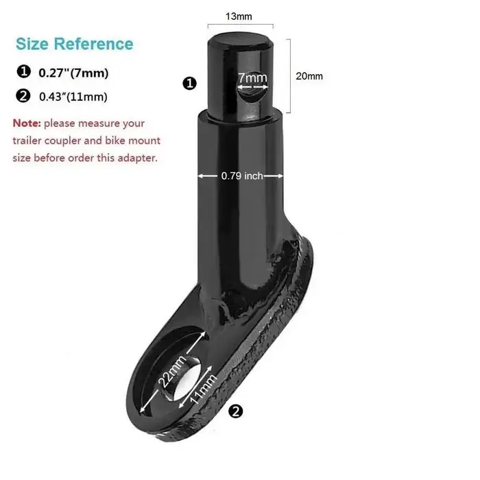 Connecteur durable pour remorque de vélo
