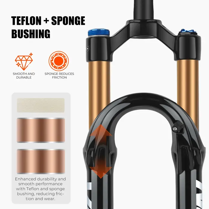Fourche de vélo à suspension pneumatique