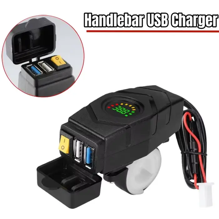 Chargeur USB pour guidon 20-90V