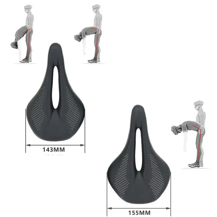 ELITA ONE selle en carbone Super légère 240x143/155mm 96g vtt vélo de route coussin en cuir siège de