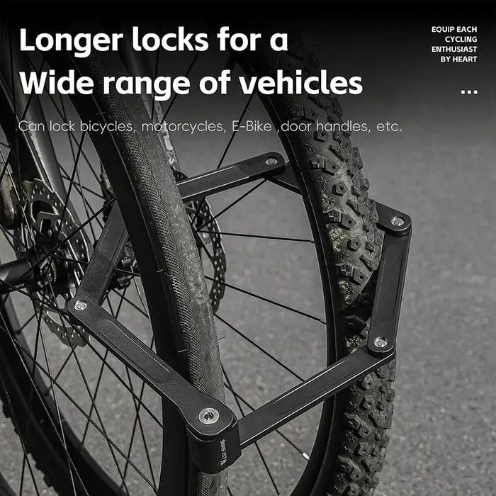 WEST BIKING-Serrure antivol pliable pour vélo de route et VTT