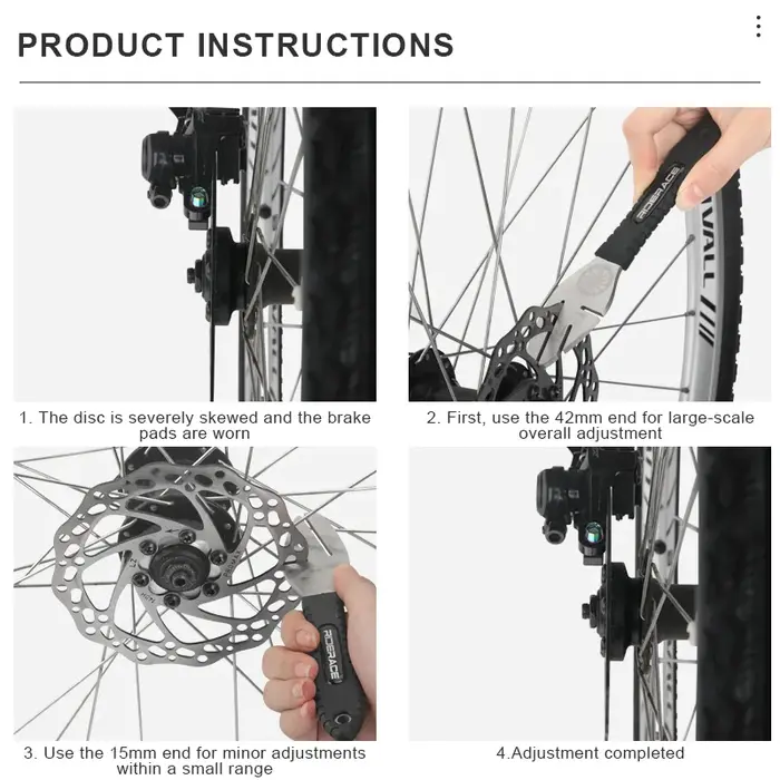 RIDERACE clé de Correction de frein à disque de vélo vtt outil d'alignement du Rotor