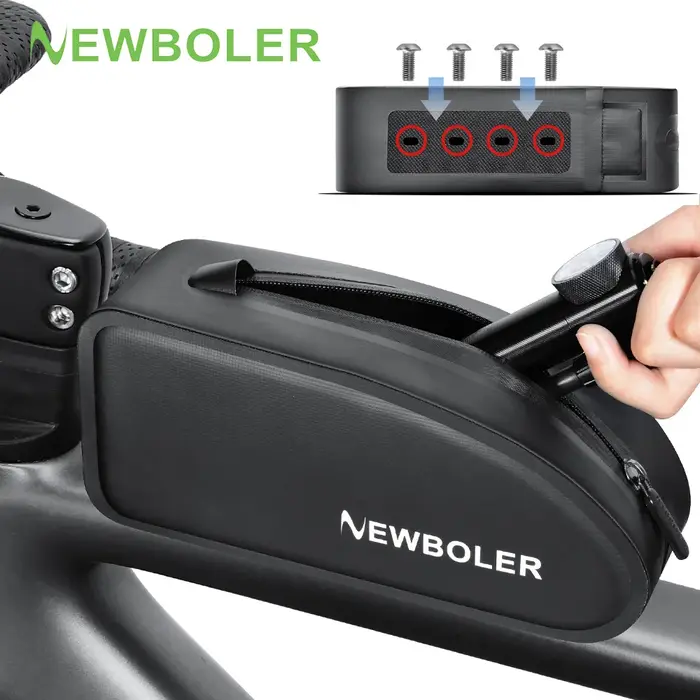 NEWBOLER sac de vélo de gravier étanche TPU sac de Tube supérieur
