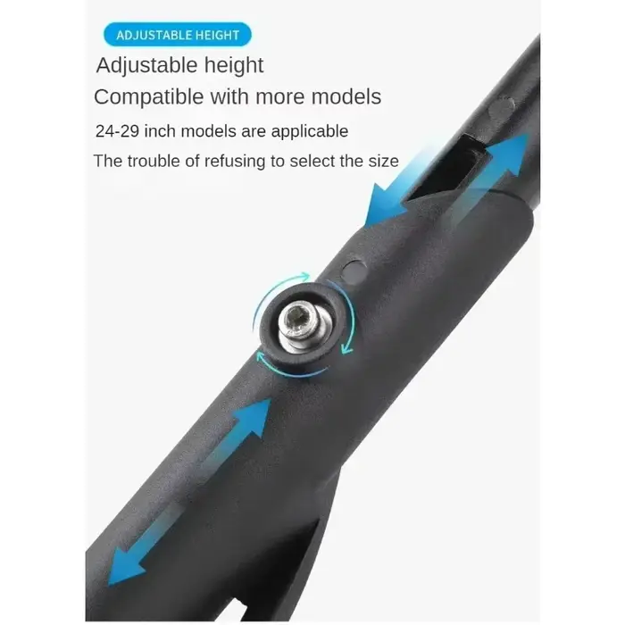 Béquille de vélo réglable en alliage d'aluminium pour VTT