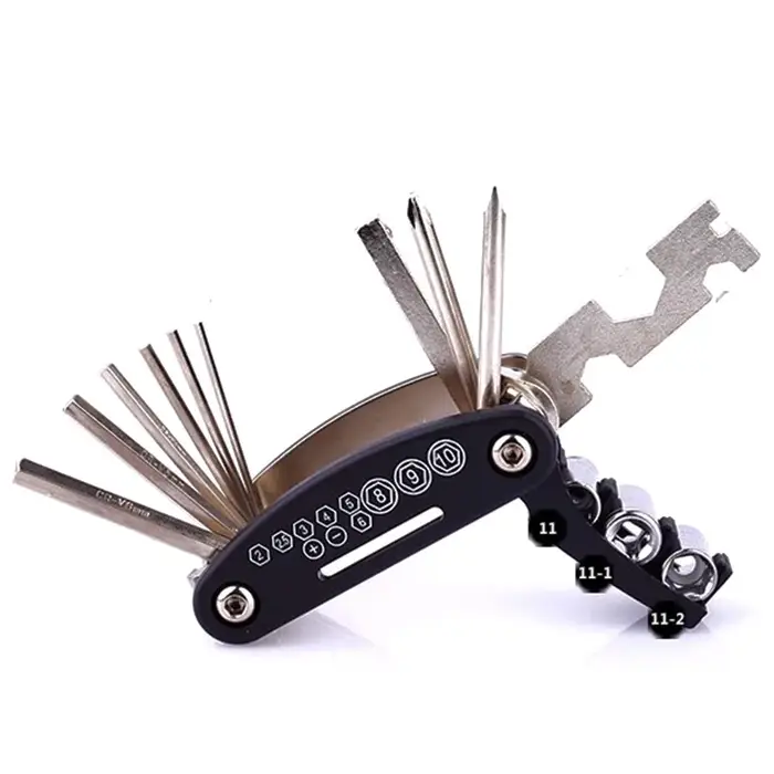 Kit d'outils de réparation de vélo, accessoires de vélo, ensemble d'outils multiples avec pompe, Pat