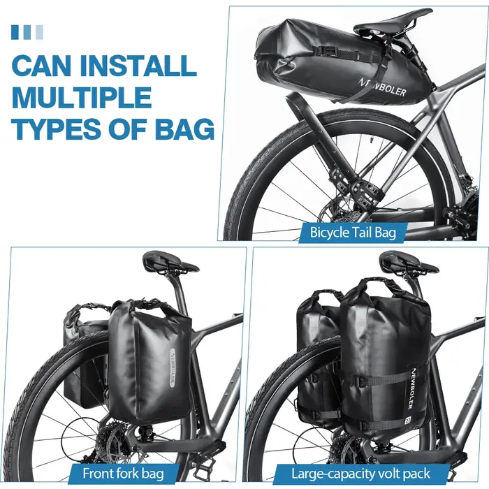 Porte-bagages de vélo réglable en alliage d'aluminium