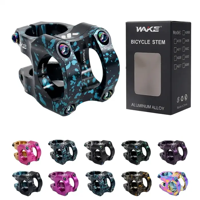 Vélo de montagne WAKE avec cadre vertical en alliage d'aluminium CNC haute résistance, descente rapide, ultra-léger, guidon court 31,8*35 vertical