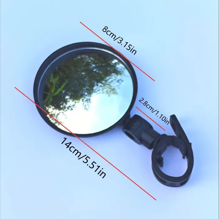 Améliorez la sécurité routière avec 2 rétroviseurs de vélo rotatifs réglables. 360° ° Lentilles antichoc