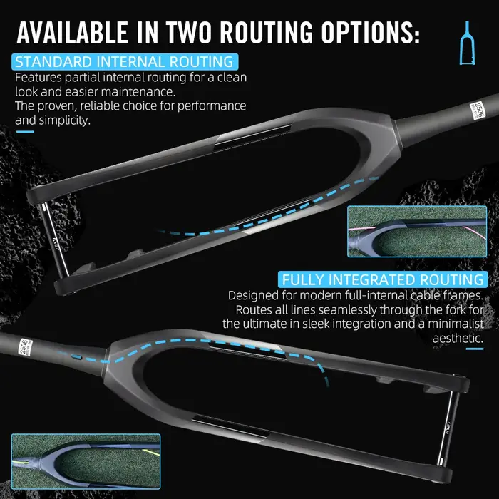 RYET – fourche rigide ultralégère en carbone pour vtt