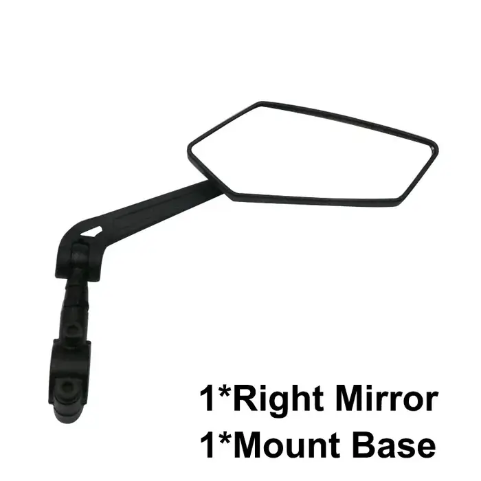 RIDERACE rétroviseur de vélo clair vélo large gamme vue arrière réflecteur de vue guidon réglable mi