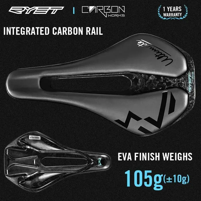 Selle de vélo imprimée en 3D ultralégère en carbone pour VTT