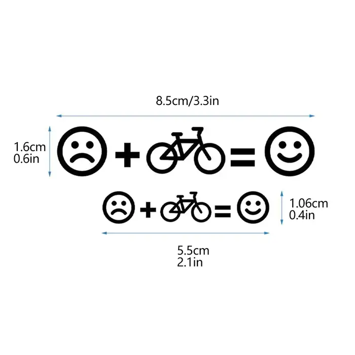 Autocollants personnalisés pour vélo
