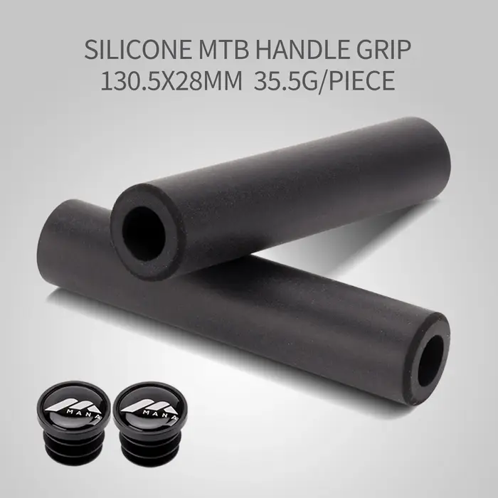 MANA Poignées en silicone pour vélo MTB, épaisses, légères, confortables, avec absorption des chocs,