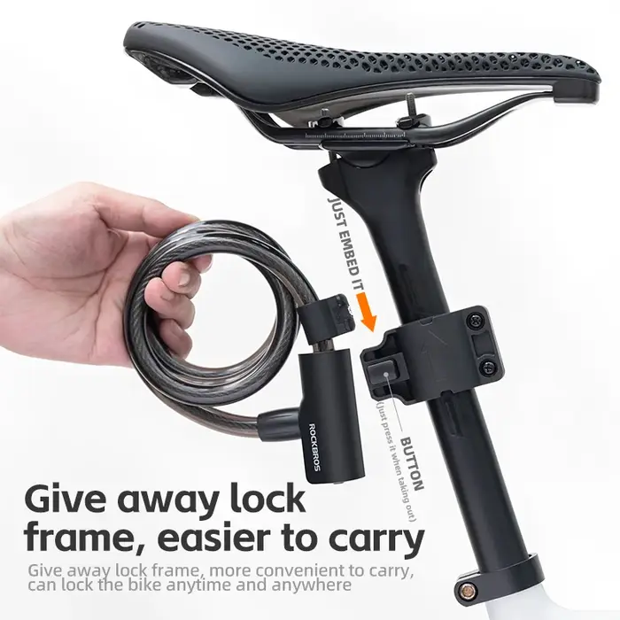 ROCKBROS – serrure de vélo antivol Portable