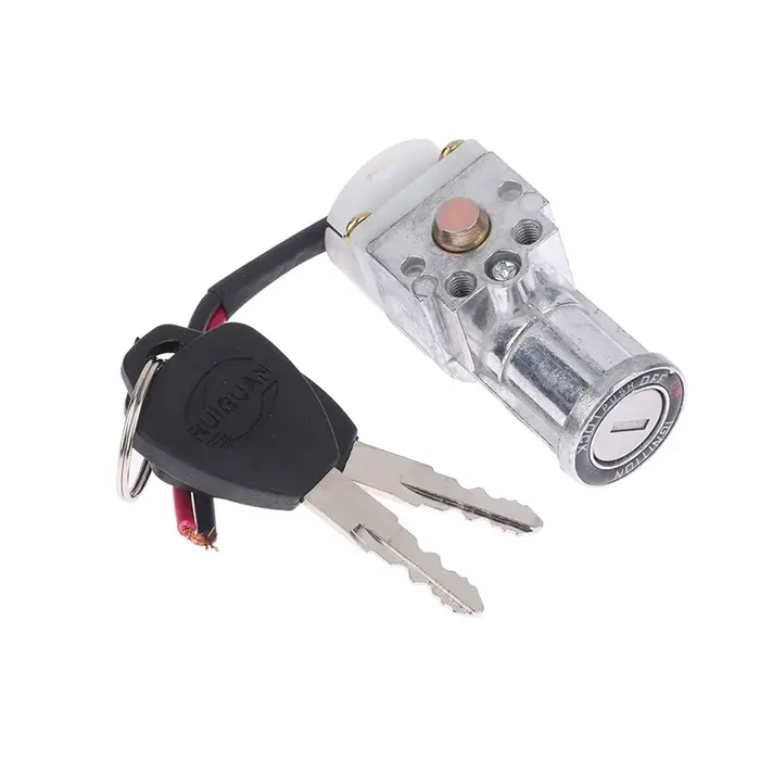 1x serrure de batterie 2x clé plus grande tête Type vélo électrique allumage marche/arrêt interrupteur à clé charge