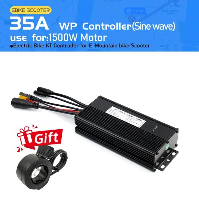 Contrôleur de vélo électrique KT 36V 48V 14A 26A 30A 35A étanche pour moteur brushless 250W-1500W 1T5 3 broches avec