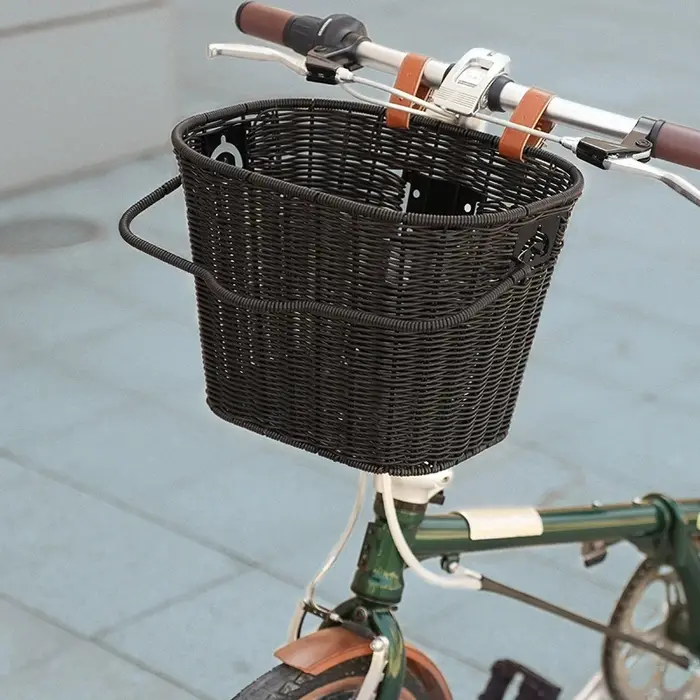 Panier de vélo tissé amovible