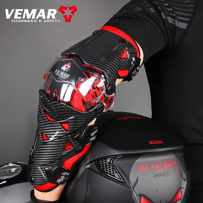 VEMAR E-18H protecteurs de coude de Motocross équipement de moto pour hommes et femmes coque rigide et coussinets absorbant les chocs